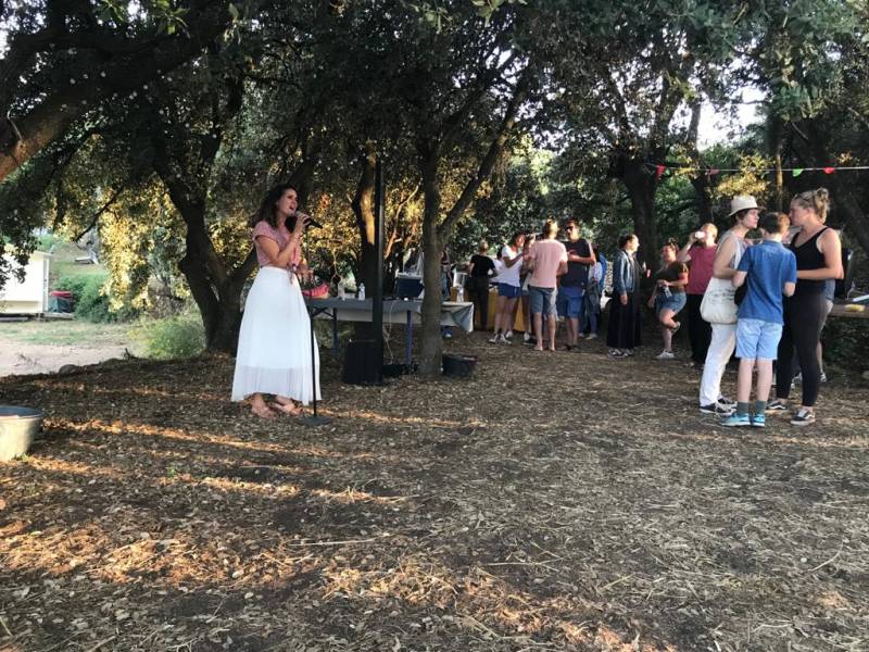 Chanteuse pour soirée privée lors d'un cocktail de fin d'année à Peyrolles près d'Aix en Provence